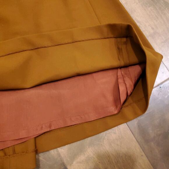 ❤️Vintage Liz Claiborne Skirt 10 Midi Wool A Line Pleats Side Button Pockets - Picture 7 of 9